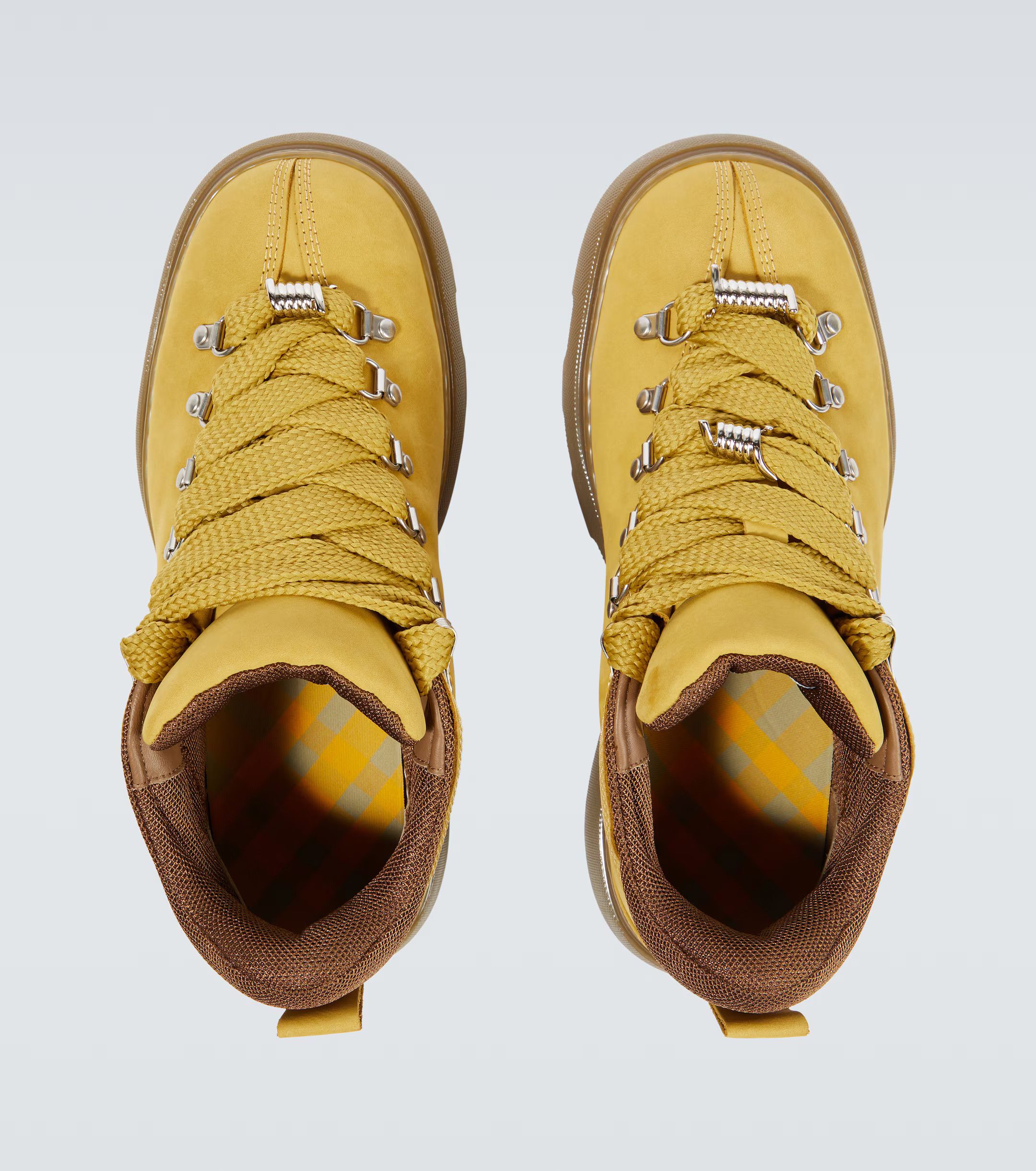 Burberry o1w1db10824 Leather Hiking Boots in Yellow Size US 7 / EU 40 - 4 Thumbnail