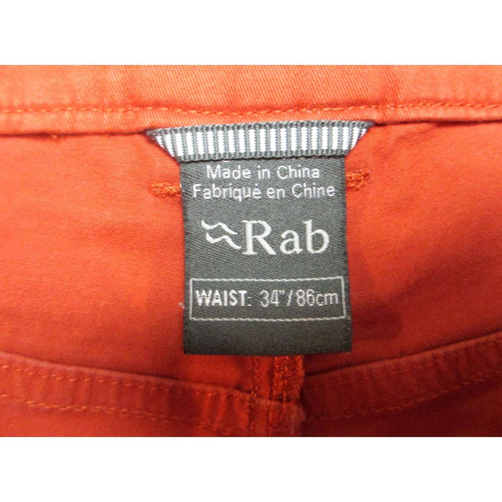 Rab Rab Shorts Mens 34 Orange Chino Zawn Climbing Hiking Outdoor High Rise Stretch Shirts? Size US 34 / EU 50 - 3 Thumbnail