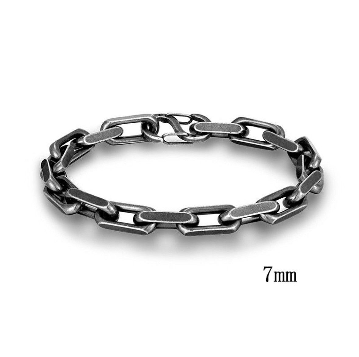Japanese Brand Vintage Oxidized Chain Link Men Bracelet Size ONE SIZE - 4 Thumbnail
