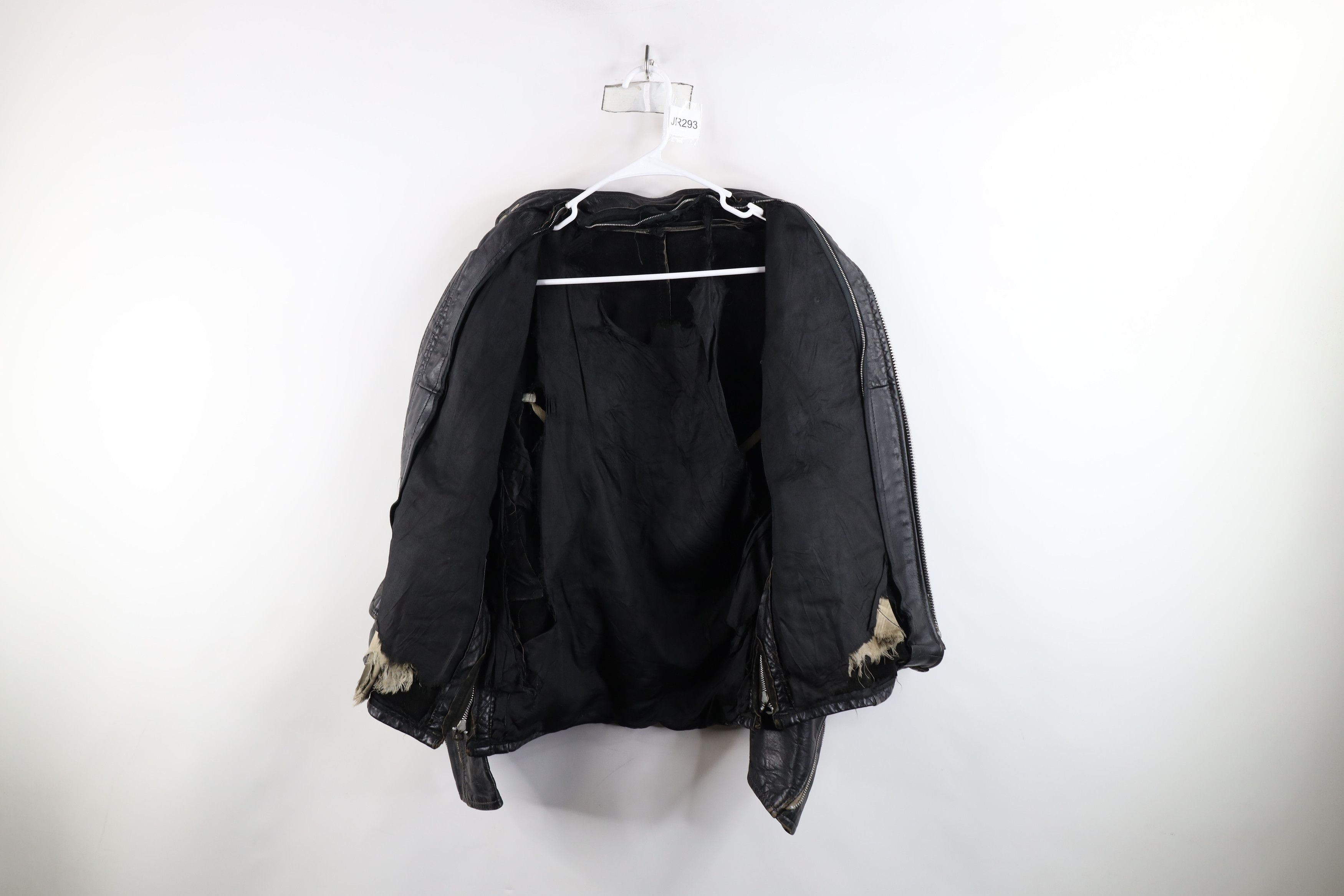 Vintage Vintage 70s Cafe Racer Motorcycle Bomber Jacket Black USA Size US L / EU 52-54 / 3 - 10 Thumbnail