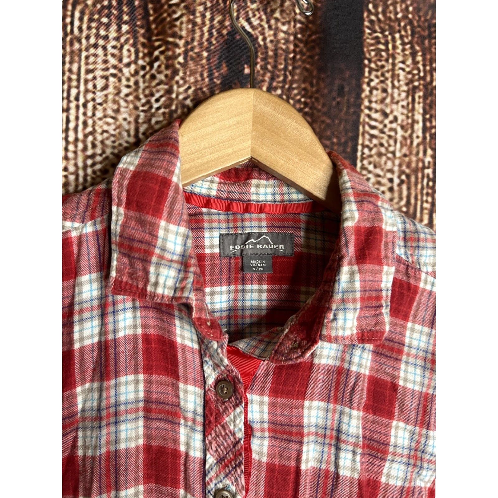 Eddie Bauer Eddie Bauer Shirt Women's Long Sleeve Plaid Red Button-Up Casual Winter Fall Small Size S / US 4 / IT 40 - 2 Thumbnail
