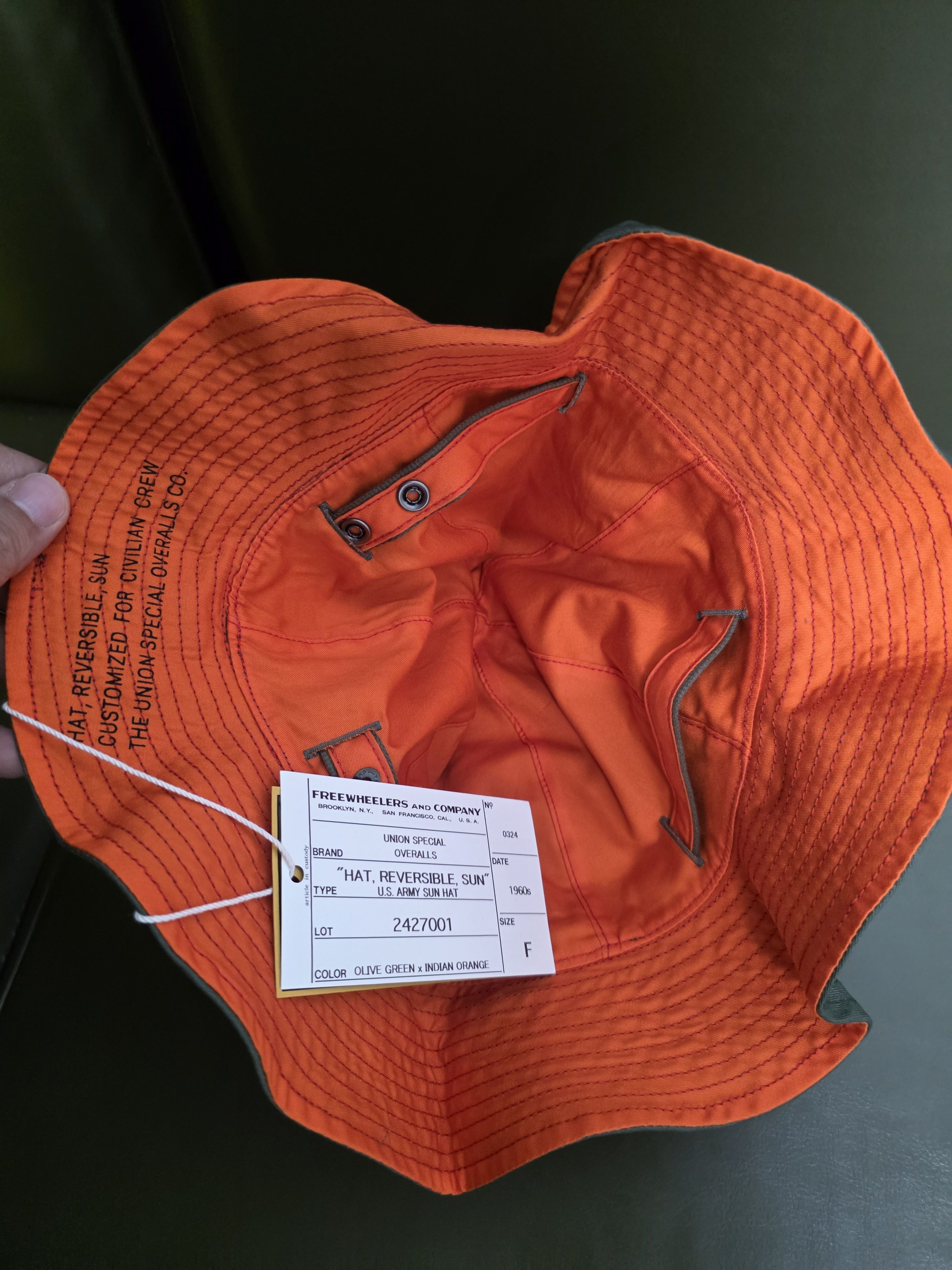 Freewheelers FREEWHEELERS "HAT REVERSIBLE SUN" U.S ARMY SUN HAT Size ONE SIZE - 2 Thumbnail
