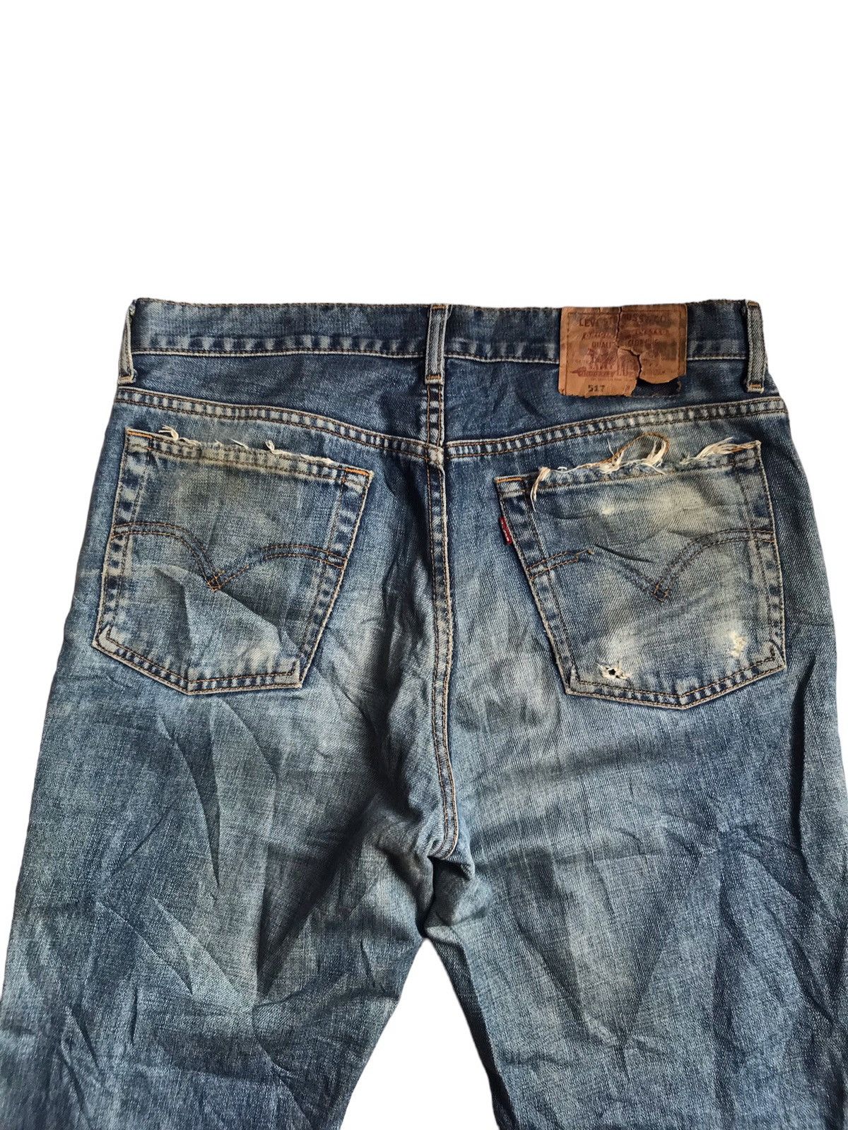 If Six Was Nine VINTAGE LEVIS DISTRESSED DENIM GRUNGE KURT COBAIN STRAIGHTCT Size US 34 / EU 50 - 6 Thumbnail