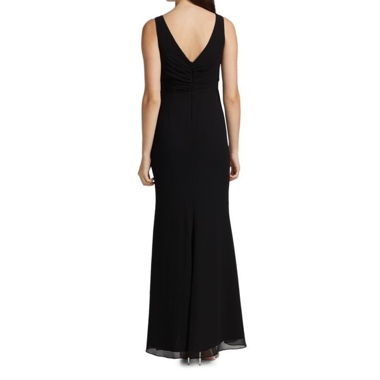 Badgley Mischka Badgley Mischka Black Pompom-trimmed dress Size M / US 6-8 / IT 42-44 - 3 Thumbnail