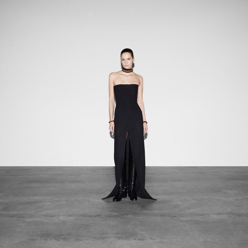 Gucci o1loc1c0226 796674 Batavia Wool Dress in Black Size M / US 6-8 / IT 42-44 - 2 Thumbnail