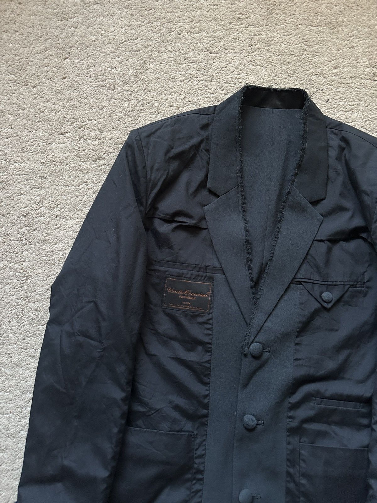 Undercover AW2002 Undercoverism Reversible Cutoff 3 Button Jacket Size US M / EU 48-50 / 2 - 2 Thumbnail
