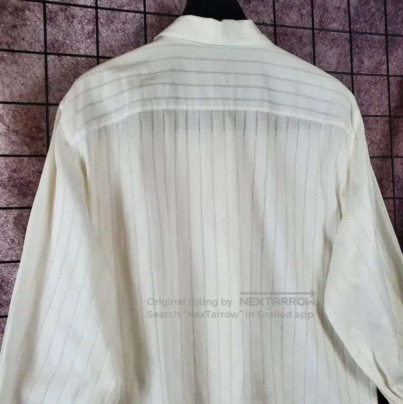 Dior Dior White Cotton Embroidered Logo Long Sleeve Shirt . Size US M / EU 48-50 / 2 - 7 Thumbnail