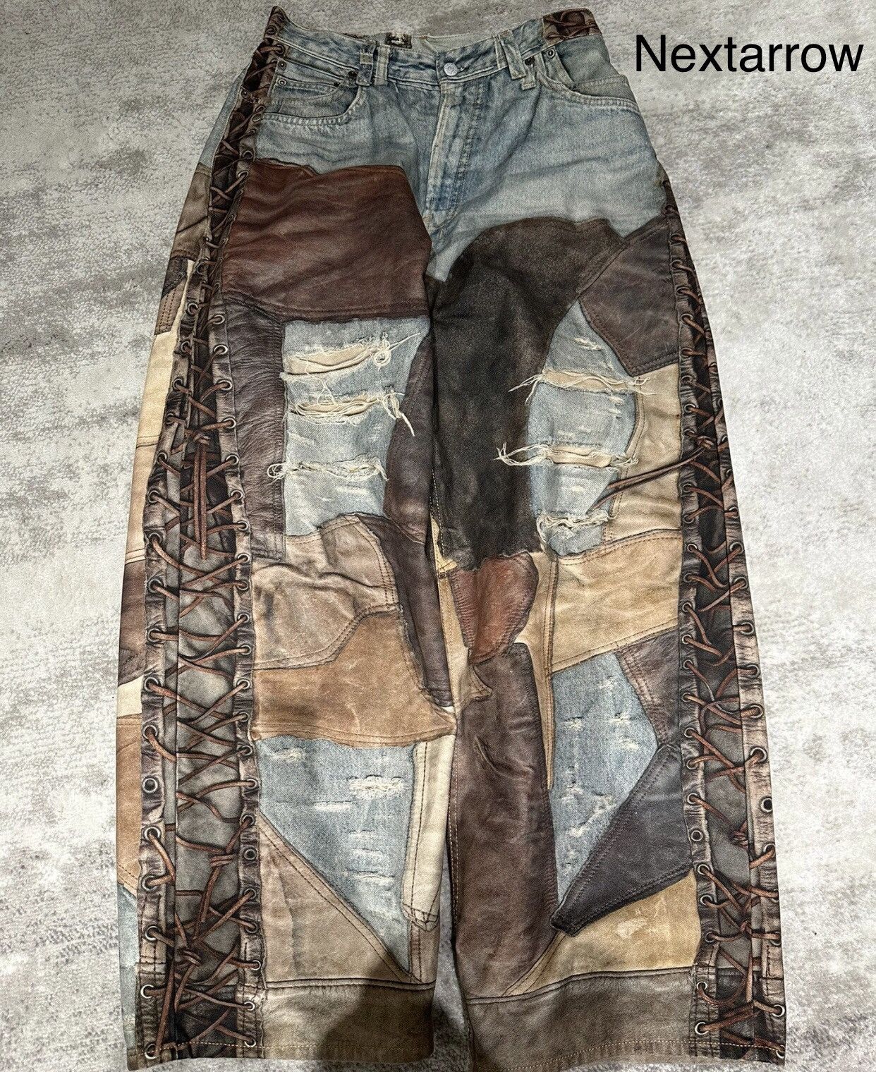 Acne Studios Acne studios Vintage mud dyed patchwork jeans 2412-Nextarrow Size US 44 / EU 60 - 1 Thumbnail