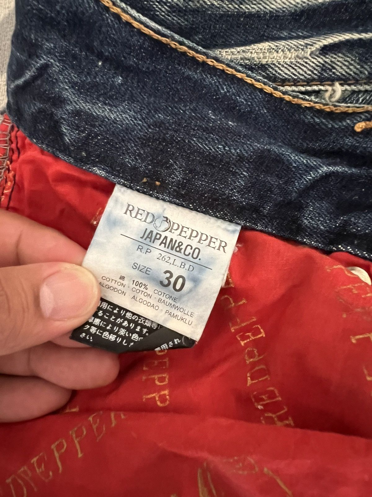 Vintage 🔥Accept Offer🔥Red Pepper & Denim Vintage Special Edition Size US 33 - 19 Thumbnail