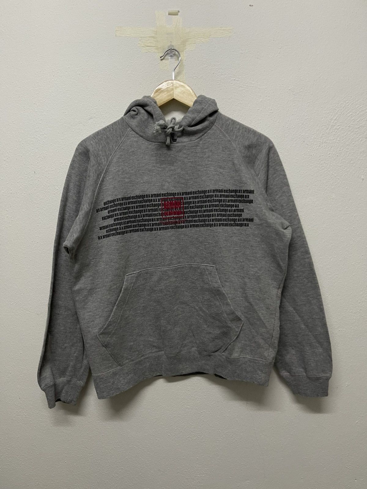 Armani Exchange 90s ARMANI EXCHANGE HOODIE MONOGRAM Size US S / EU 44-46 / 1 - 1 Thumbnail