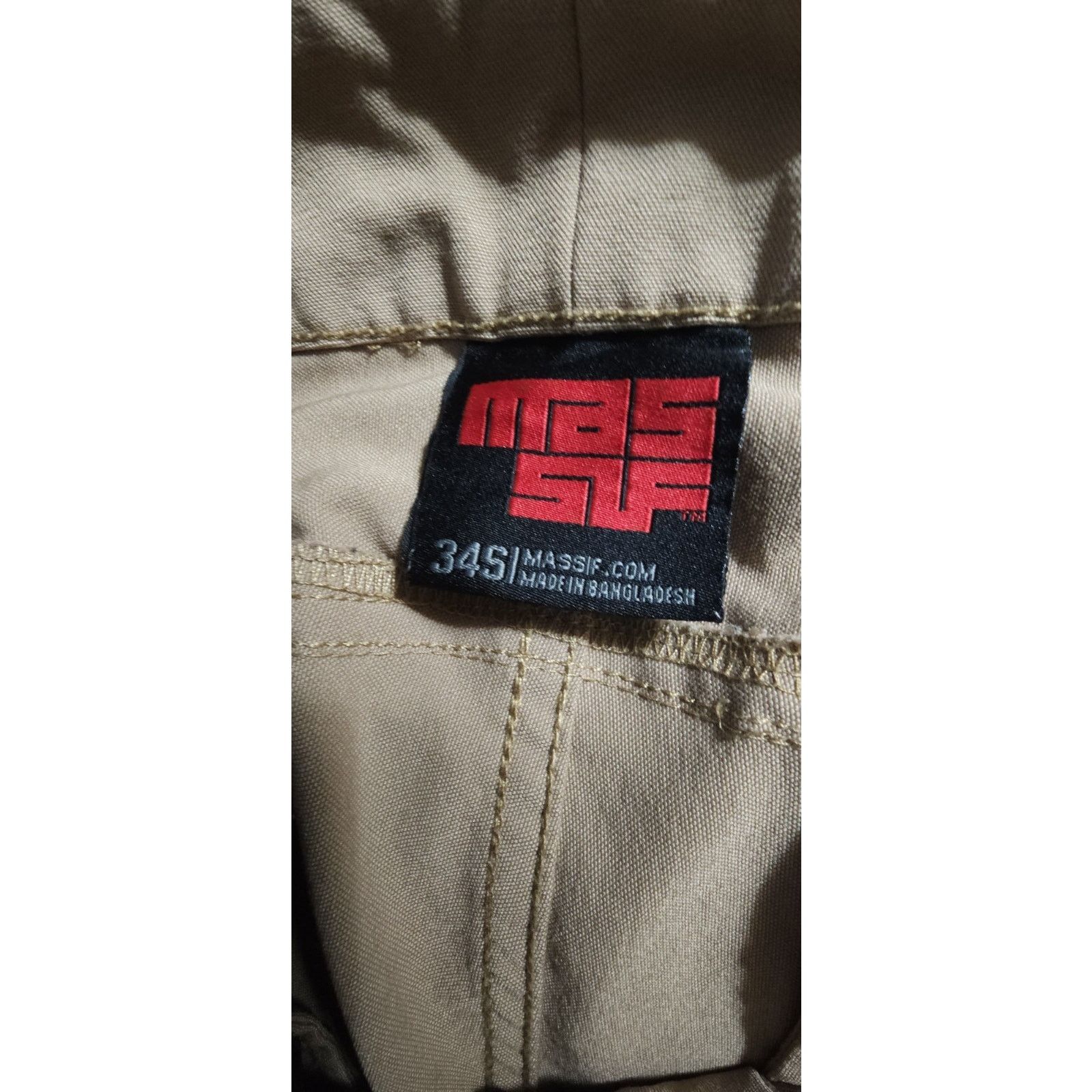 Massif Massif Mens Combat Military Work Zippered Pockets Pants 34S Size US 34 / EU 50 - 6 Thumbnail