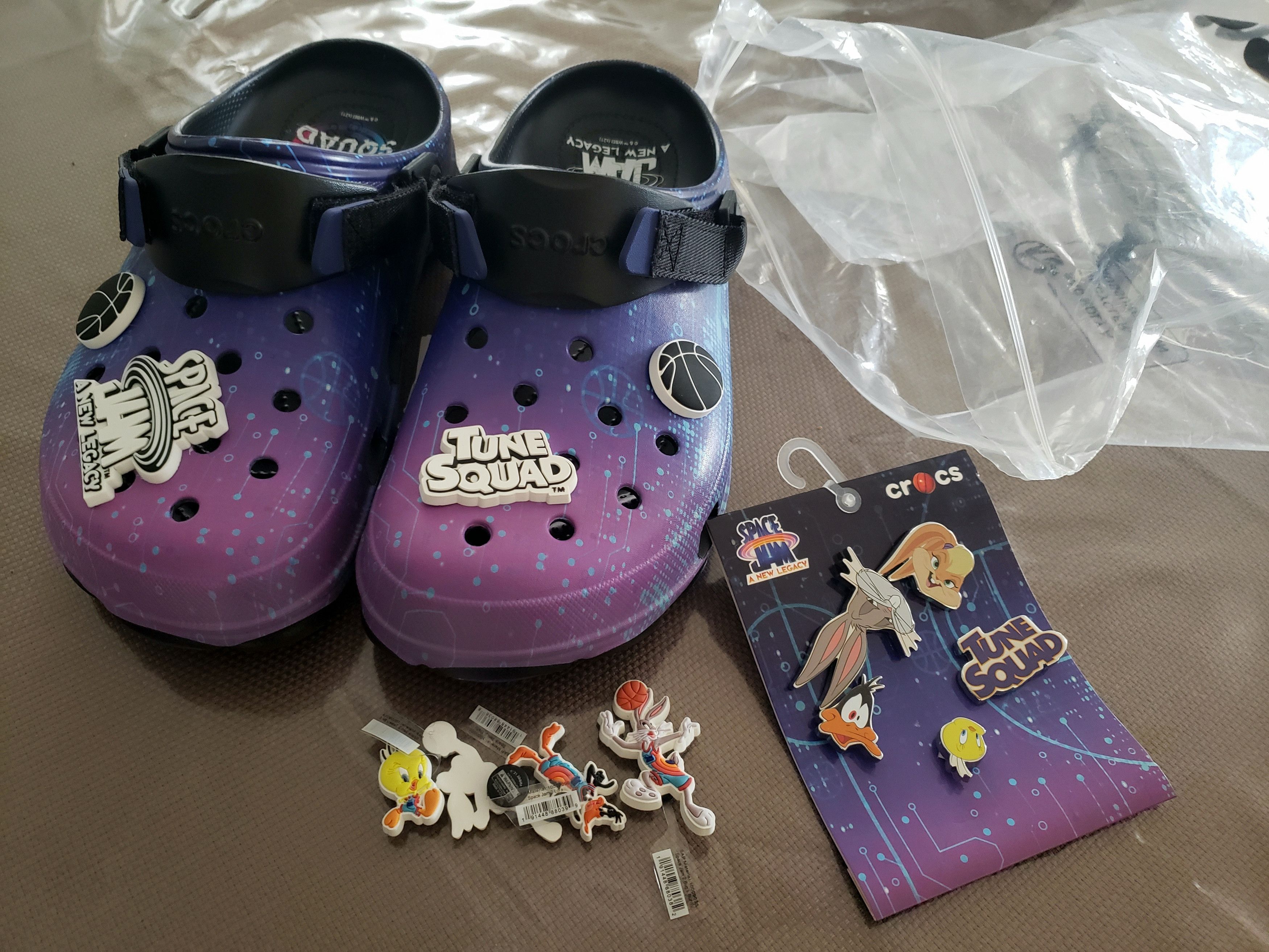 I am selling space jam crocs they are a size m7w9 Crocs Space Jam Crocs Size 9 | Grailed main image 3