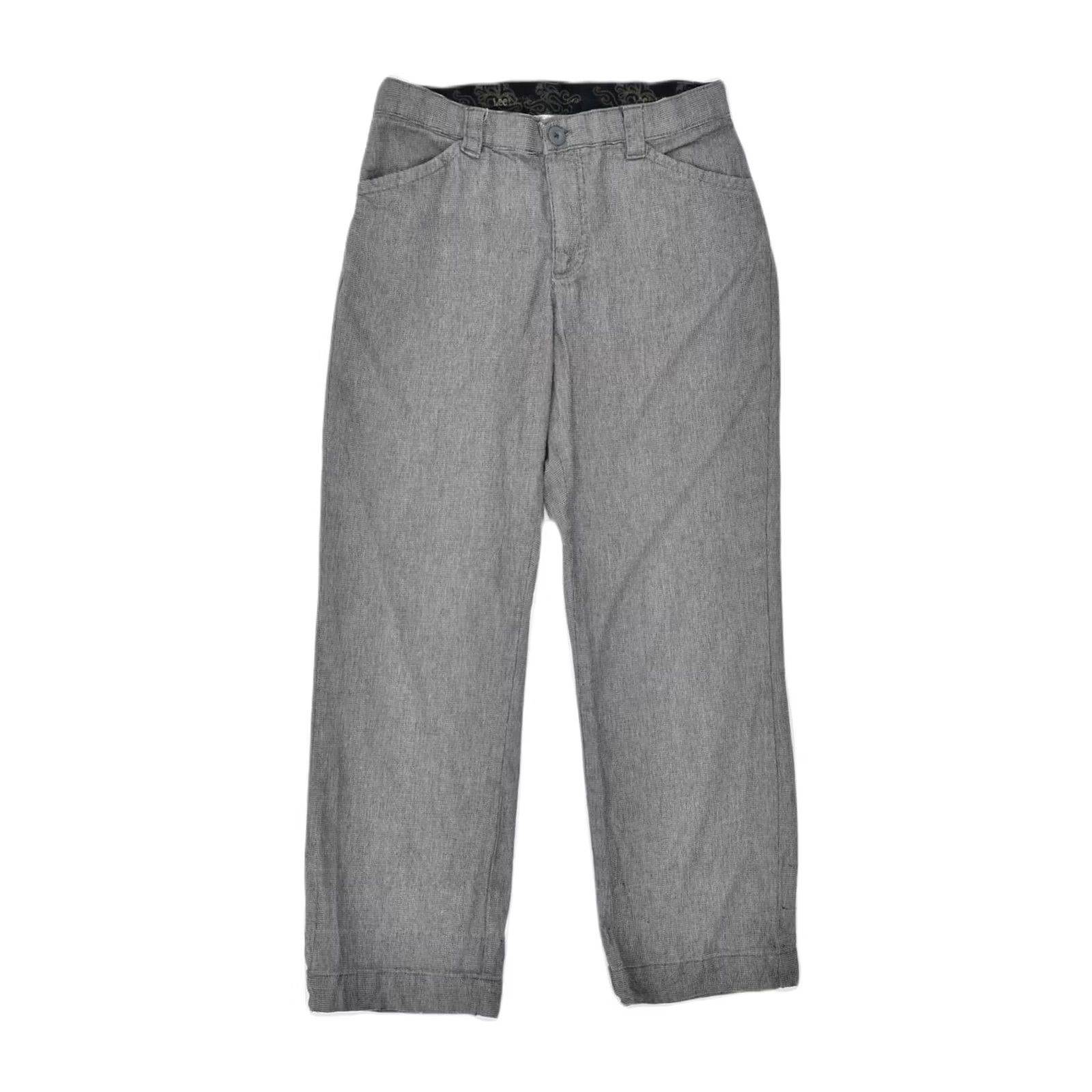 Lee LEE Womens Comfort Fit Casual Trousers Grey W30 L28 Size 30" / US 8 / IT 44 - 2 Thumbnail