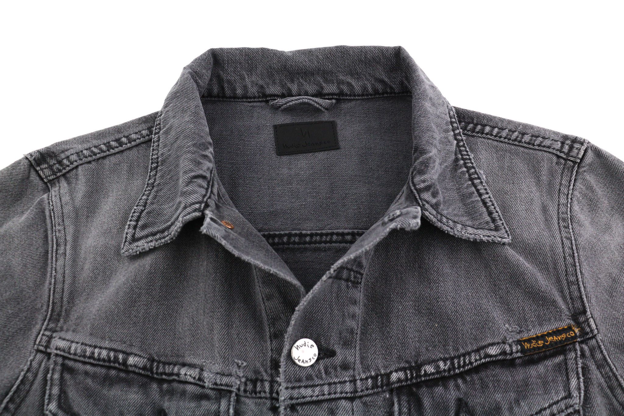 Nudie Jeans BILLY S Desolation Grey Polo Pockets Mid Jacket 82461 Size US S / EU 44-46 / 1 - 4 Thumbnail