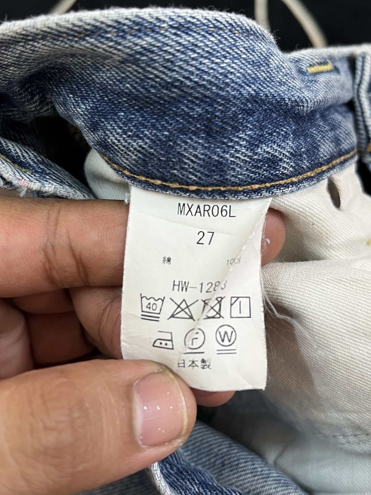 ADAM ET ROPE Vintagw Big John Selvedge Adam Et Rope Distressed Denim Size US 28 / EU 44 - 11 Thumbnail