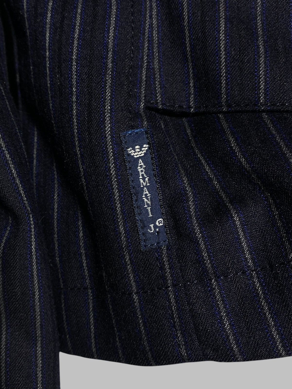 Armani Vintage Armani Jeans Wool Striped Suit Balzer + Pants Womens Size M / US 6-8 / IT 42-44 - 15 Thumbnail