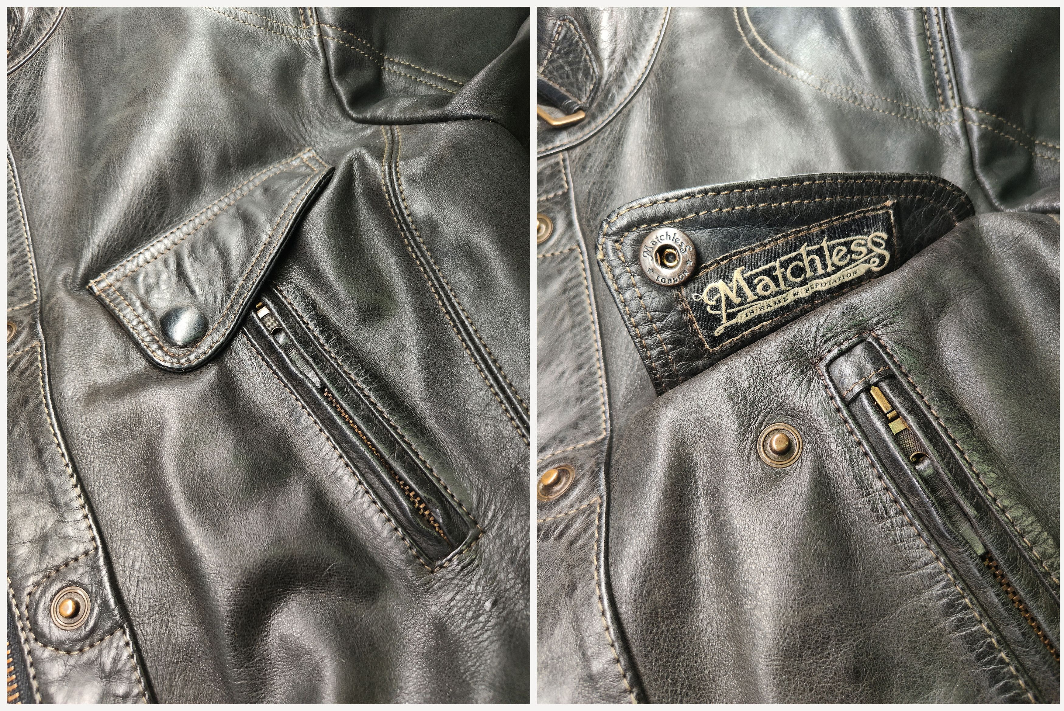 Matchless MATCHLESS _ ITALY _ NOTTING HILL _ LEATHER BIKER JACKET Size M / US 6-8 / IT 42-44 - 7 Thumbnail
