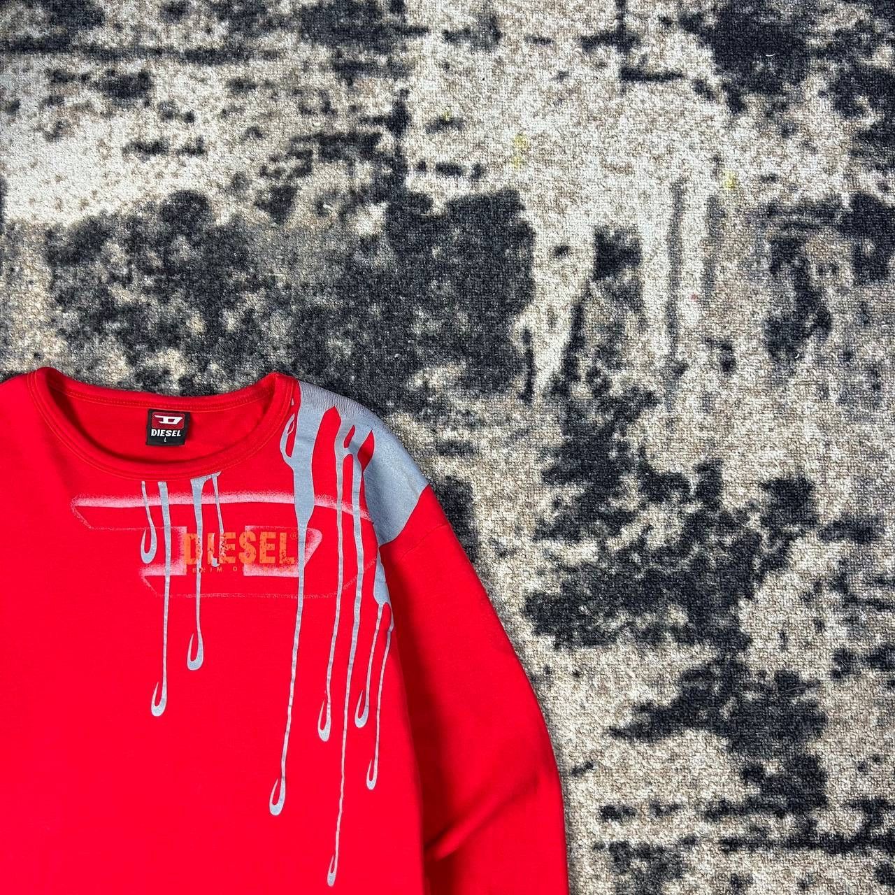 Diesel Diesel Vintage Y2K Big Logo Avant Garde Long Sleeve Size US L / EU 52-54 / 3 - 2 Thumbnail