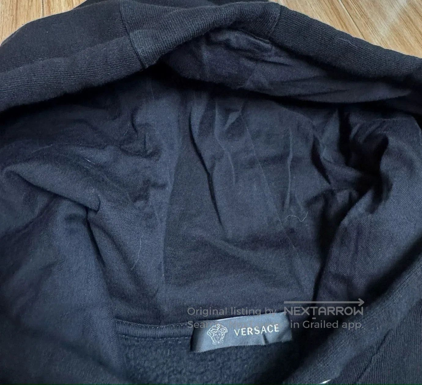 Versace versace black long sleeve hoodie with embroidery. Size US L / EU 52-54 / 3 - 3 Thumbnail