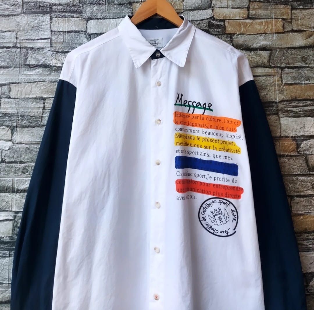 Jean Charles De Castelbajac Vintage Jean Charles De Castelbajac Long Sleeve Button Shirt Size US L / EU 52-54 / 3 - 3 Thumbnail