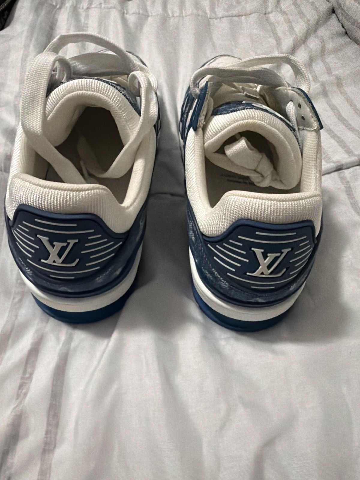 Louis Vuitton Louis Vuitton Wmns Trainer 'Monogram Denim - Light Blue' Size US 7.5 / IT 37.5 - 4 Thumbnail