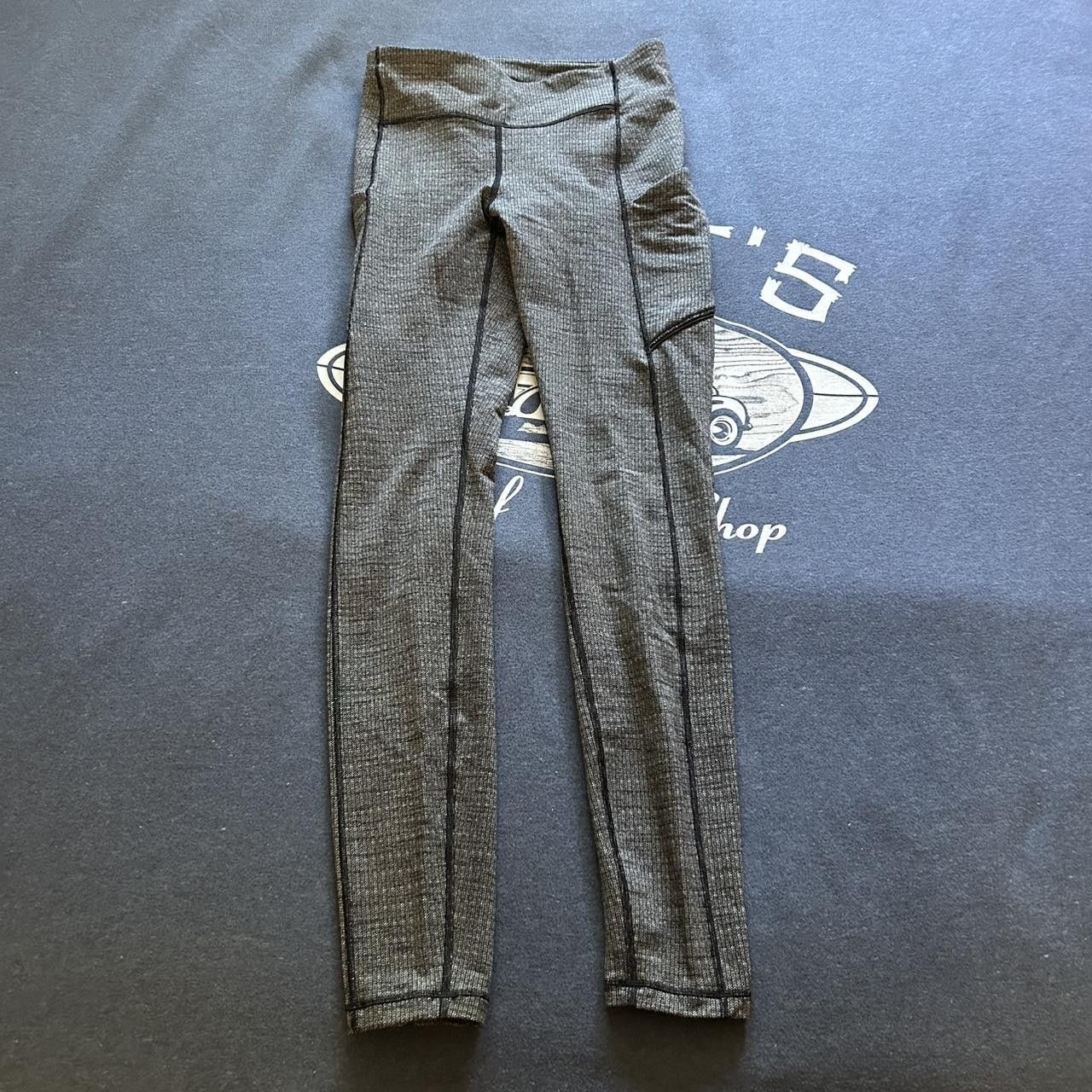 Lululemon Lululemon Charcoal Grey Leggings - 6 Size 28" / US 6 / IT 42 - 1 Thumbnail