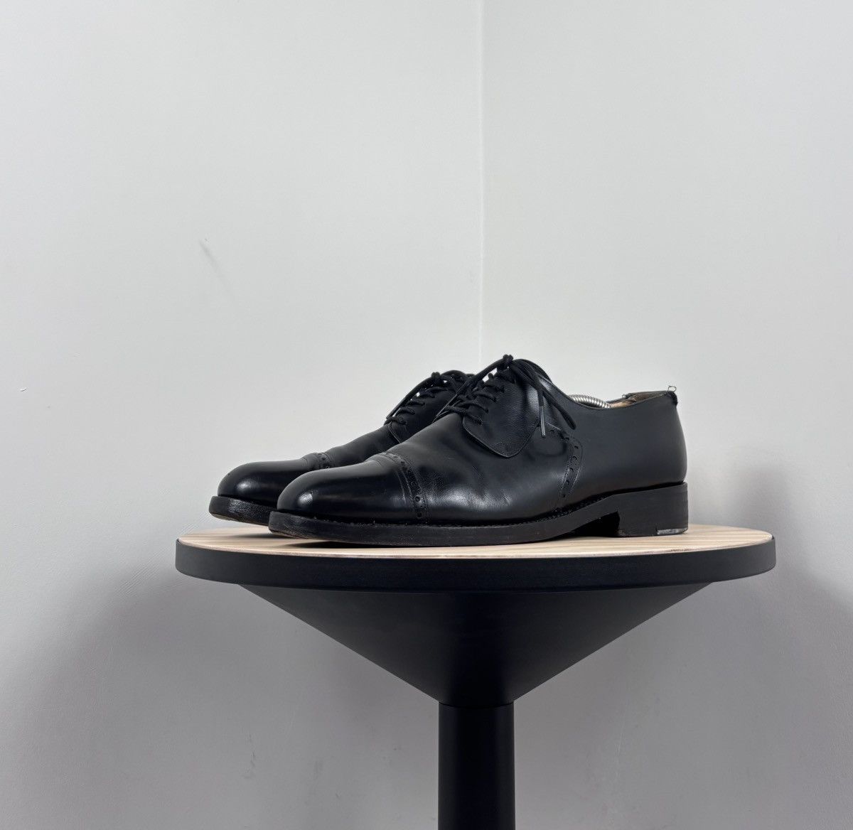 Handmade Regain Handmade Men’s Black Leather Oxford Dress Shoes Size US 9 / EU 42 - 8 Thumbnail