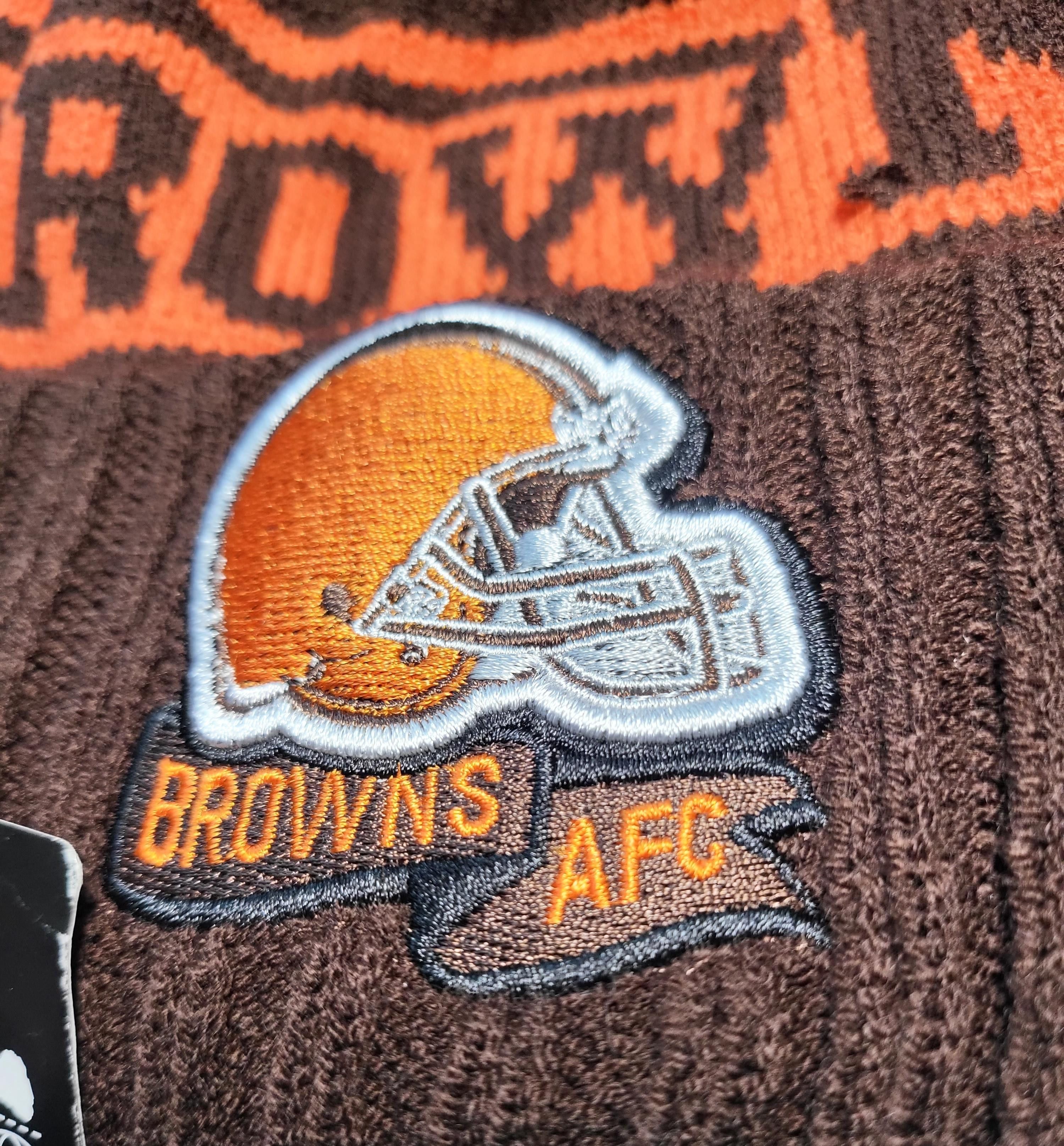 Other NWT Cleveland Browns Sports Knit Pom Beanie Fleece Lining Size ONE SIZE - 2 Thumbnail