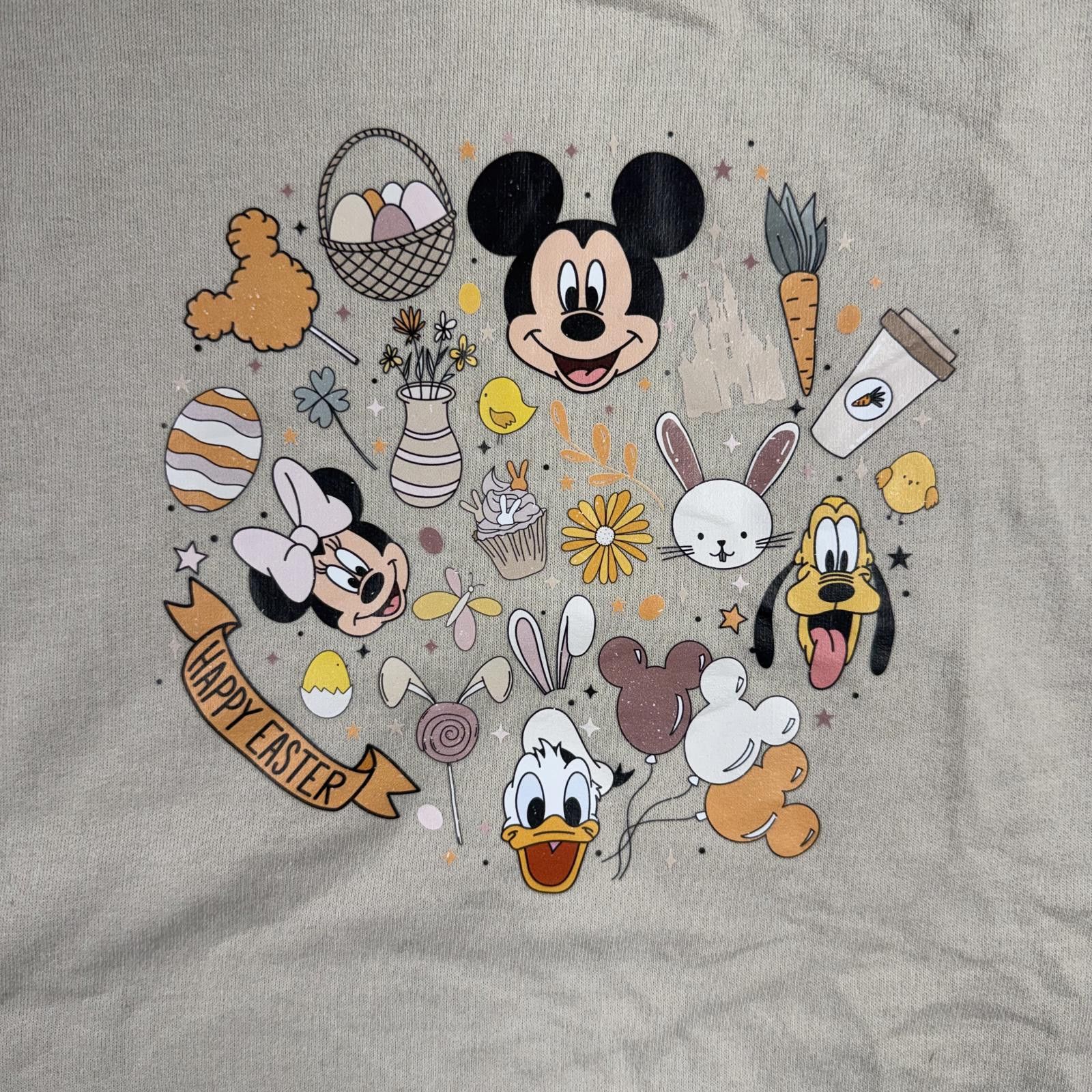 Disney Disney Sweater Women's L Beige Easter Disneyland Size ONE SIZE - 2 Thumbnail