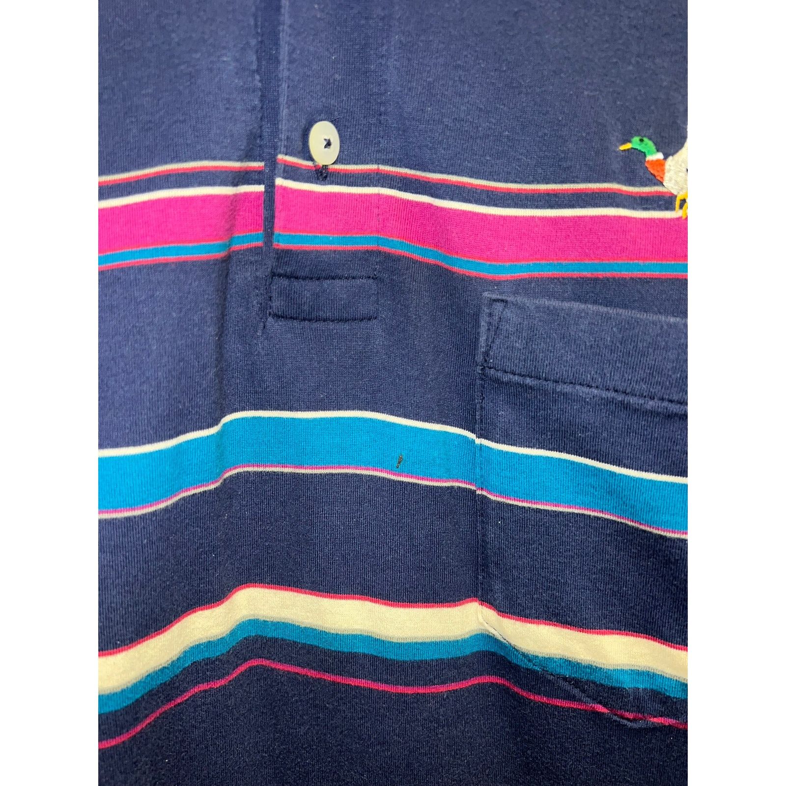 Vintage Vintage Cross Creek Polo Shirt Cotton Mallard Duck 90s L Size US L / EU 52-54 / 3 - 4 Thumbnail