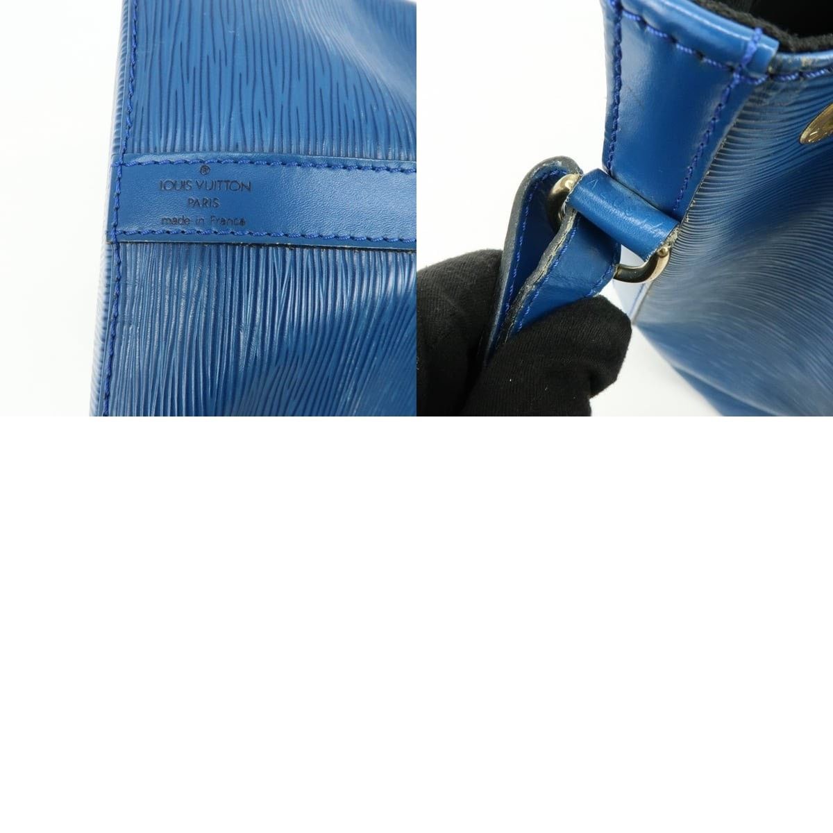 Louis Vuitton Louis Vuitton Epi Petit Noe Shoulder Bag Leather Bucket Blue Size ONE SIZE - 8 Thumbnail