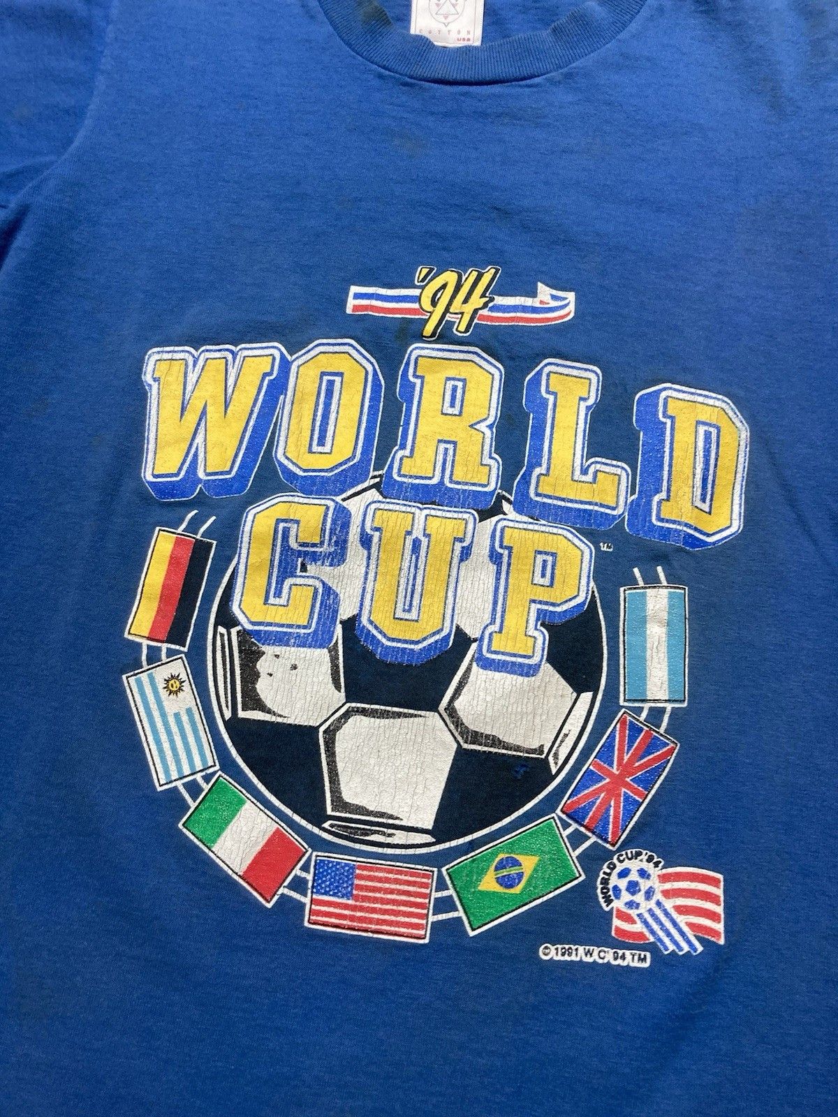 Vintage 90s graphic tshirt 1994 World Cup soccer futbol youth M baby Size XS / US 0-2 / IT 36-38 - 4 Thumbnail