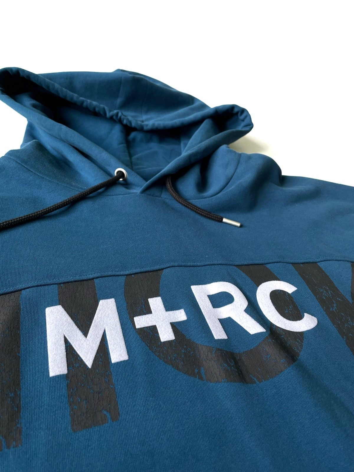 Designer × M+Rc Noir M+RC Noir Blue Pullover Hoodie Front Logo Overlay Print XL Size US XL / EU 56 / 4 - 7 Thumbnail