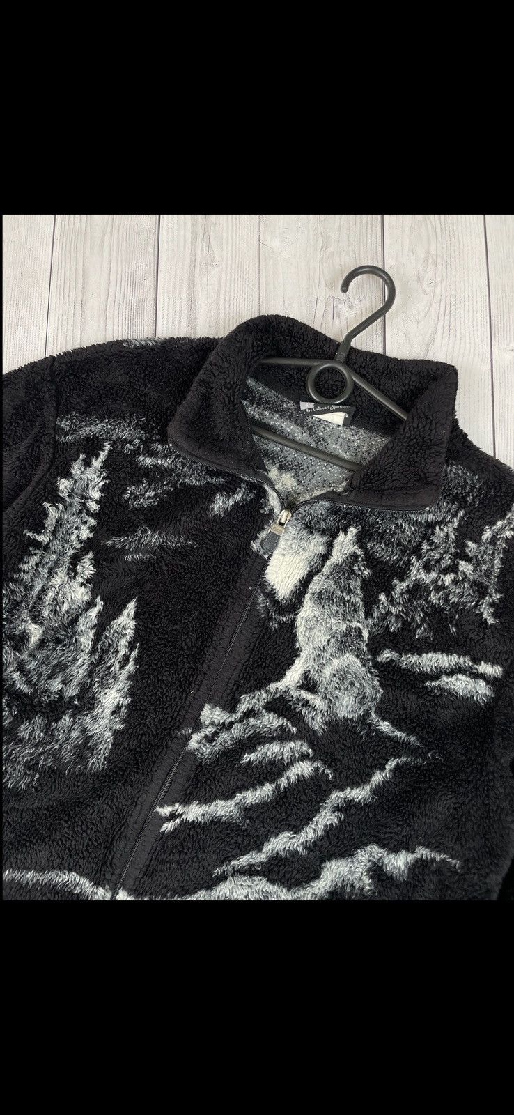 Vintage Vintage fleece jacket wolf rare USA big logo size L Size US L / EU 52-54 / 3 - 3 Thumbnail