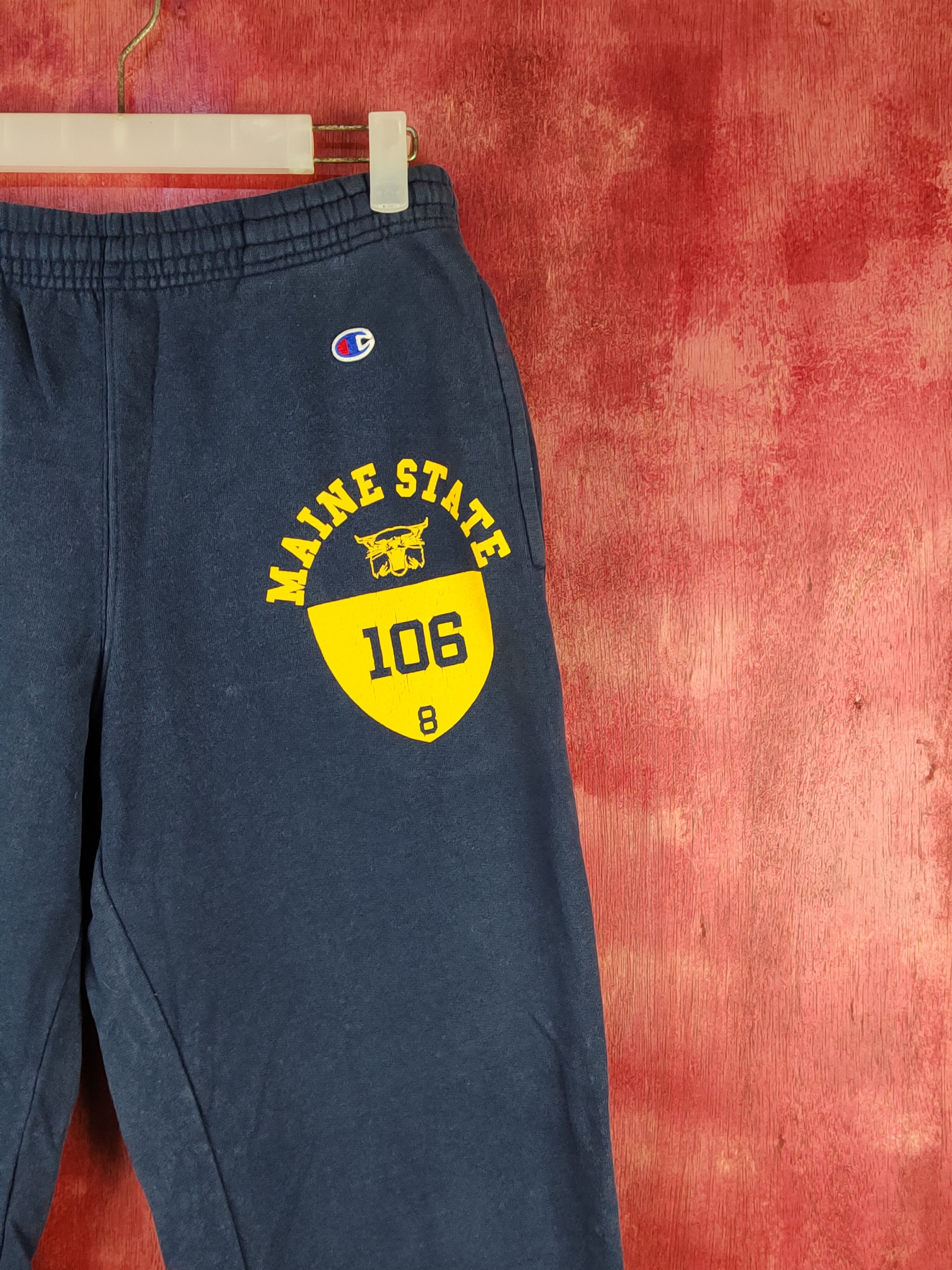 Champion × Japanese Brand Champion vintage Dark Blue jogger Sweatpants #S1492 Size 28" / US 6 / IT 42 - 6 Thumbnail