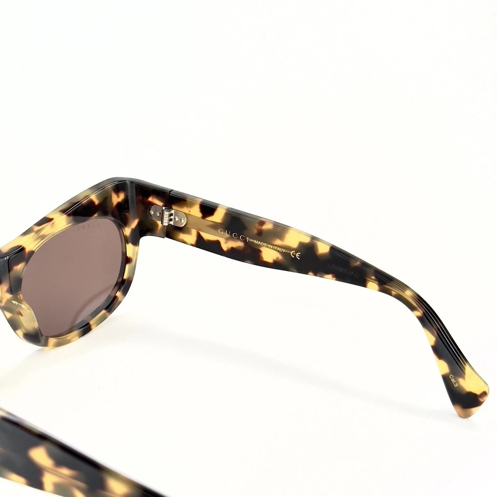 Gucci GUCCI Gg0870s 0870 Havana Brown Designer Runway Unisex 003 Size ONE SIZE - 3 Thumbnail