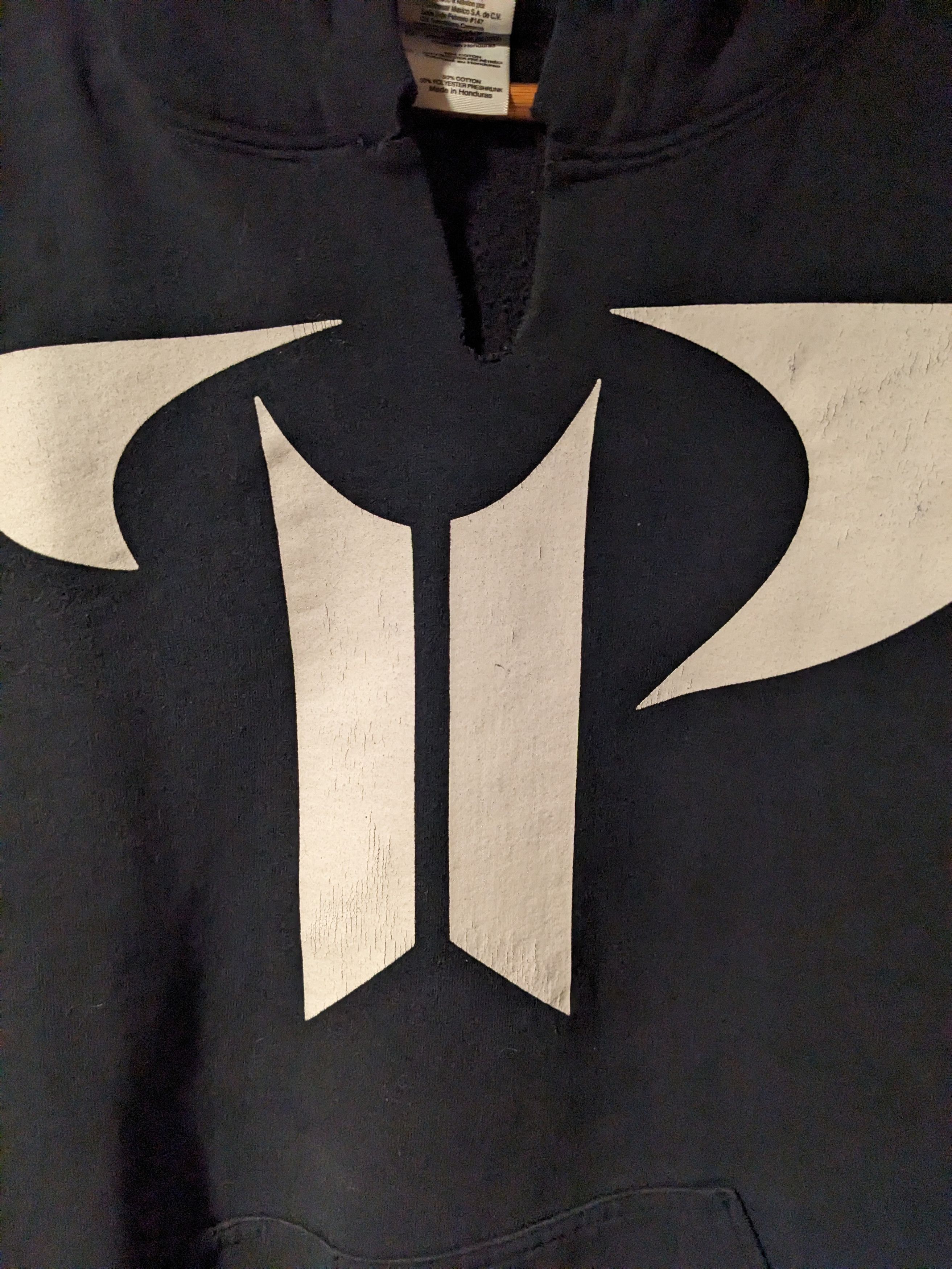 Band Tees × Vintage Vintage Y2K Threat Point Scranton Pennsylvania Thrash Hoodie Size US L / EU 52-54 / 3 - 2 Thumbnail