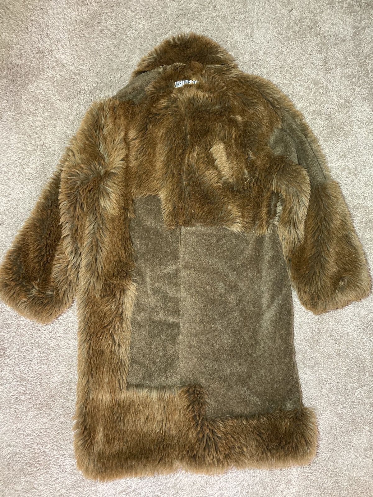 Martine Rose AW18 Martine Rose Faux Fur Patchwork Coat Brown 2018 Size US XS / EU 42 / 0 - 2 Thumbnail