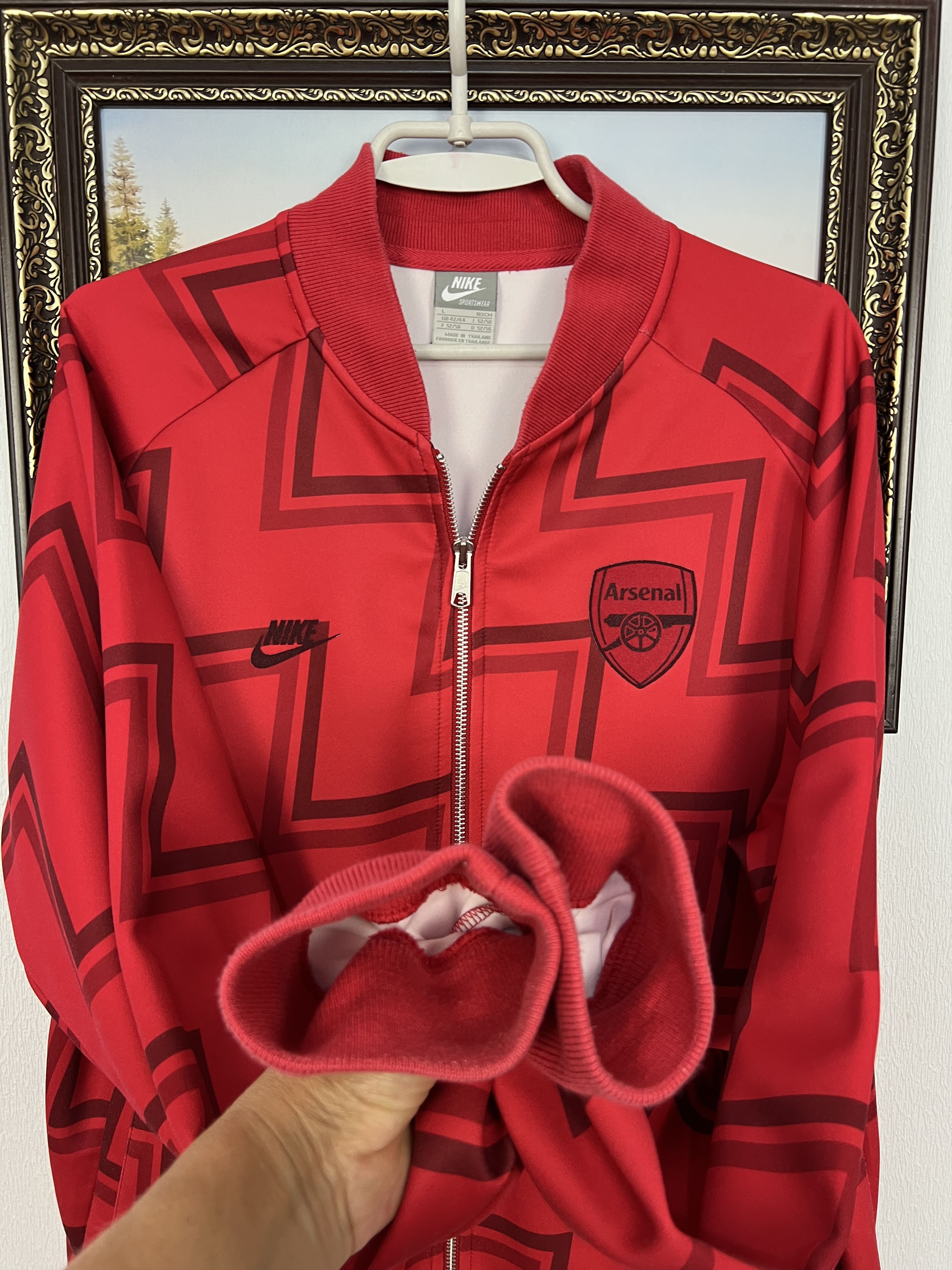 Nike Vintage Nike Arsenal Football Jacket Soccer Track Top Zip Size US L / EU 52-54 / 3 - 5 Thumbnail
