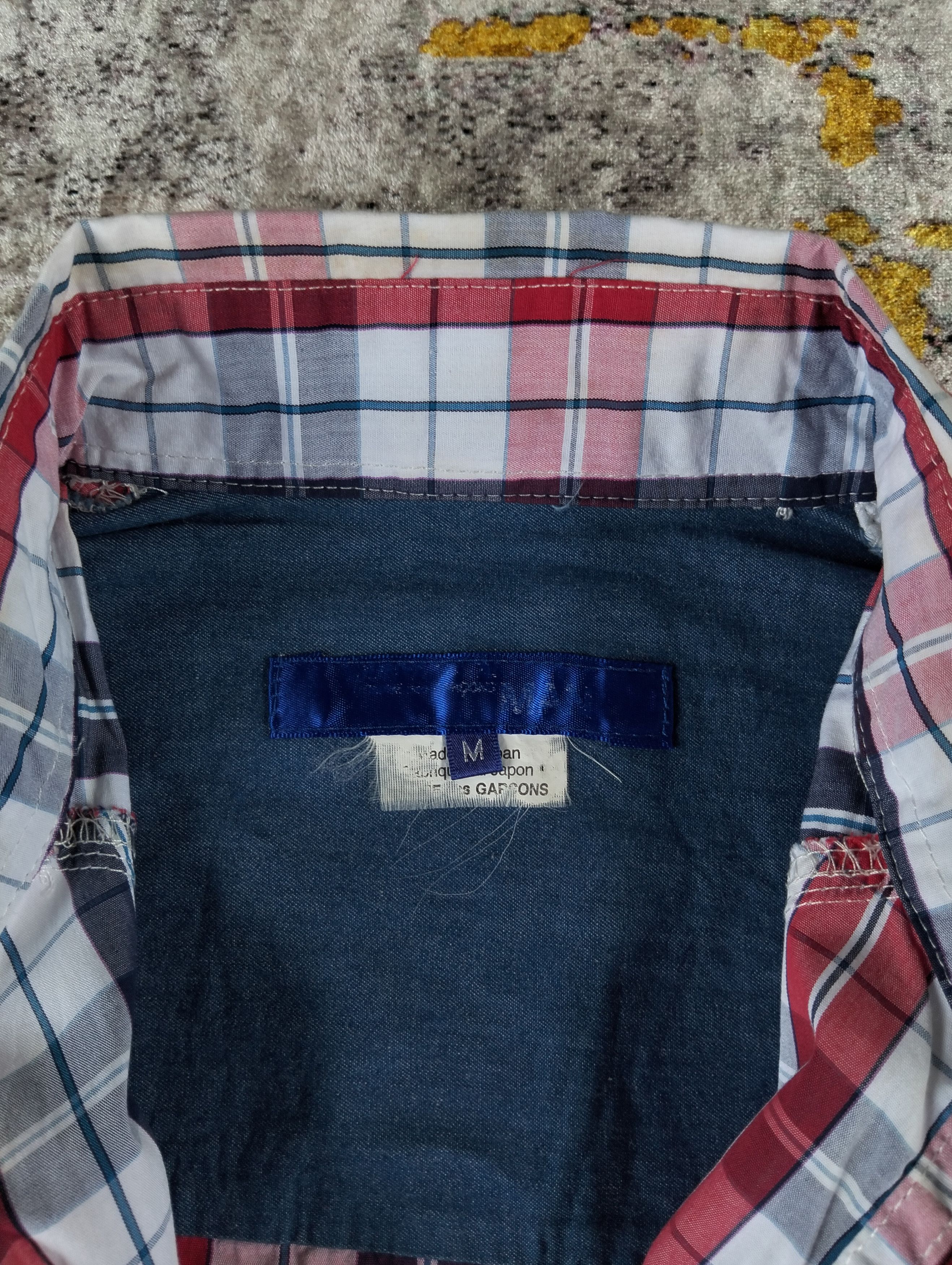 Comme des Garcons AD2005 CDG Junya Watanabe Patchwork Plaid Shirt Size US M / EU 48-50 / 2 - 10 Thumbnail