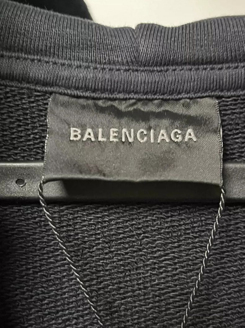 Balenciaga Balenciaga Black tape patch zipper hooded sweatshirt Size US XS / EU 42 / 0 - 5 Thumbnail