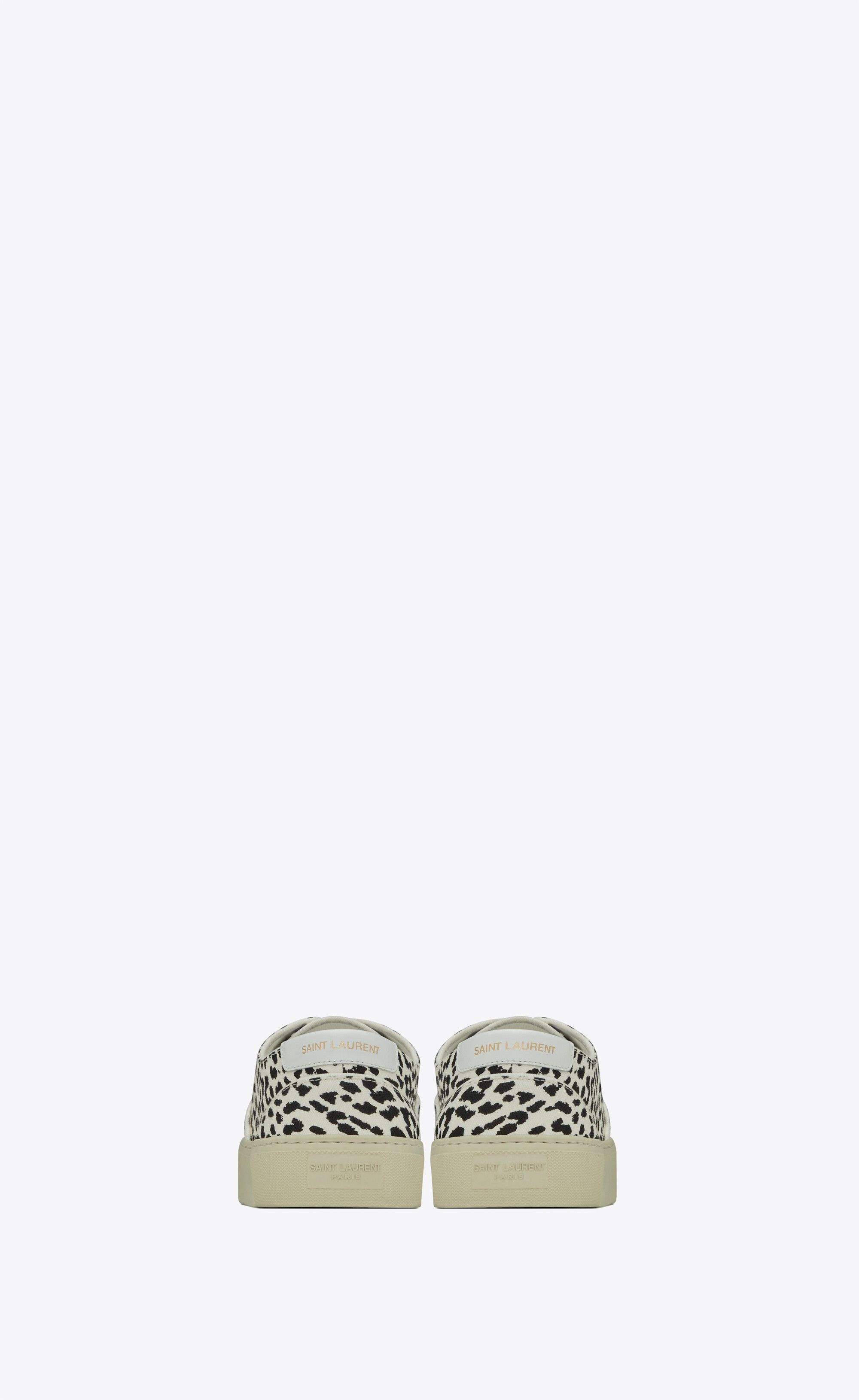 Saint Laurent Paris o1bcso1str1125 Venice Sneakers printed Canvas in Black/White Size US 7 / EU 40 - 4 Thumbnail