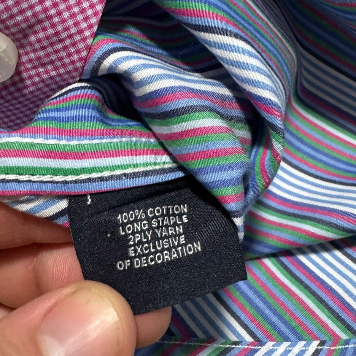 Tailorbyrd Tailorbyrd Multicolor Striped Button Down Shirt Men’s Large Size US L / EU 52-54 / 3 - 6 Thumbnail