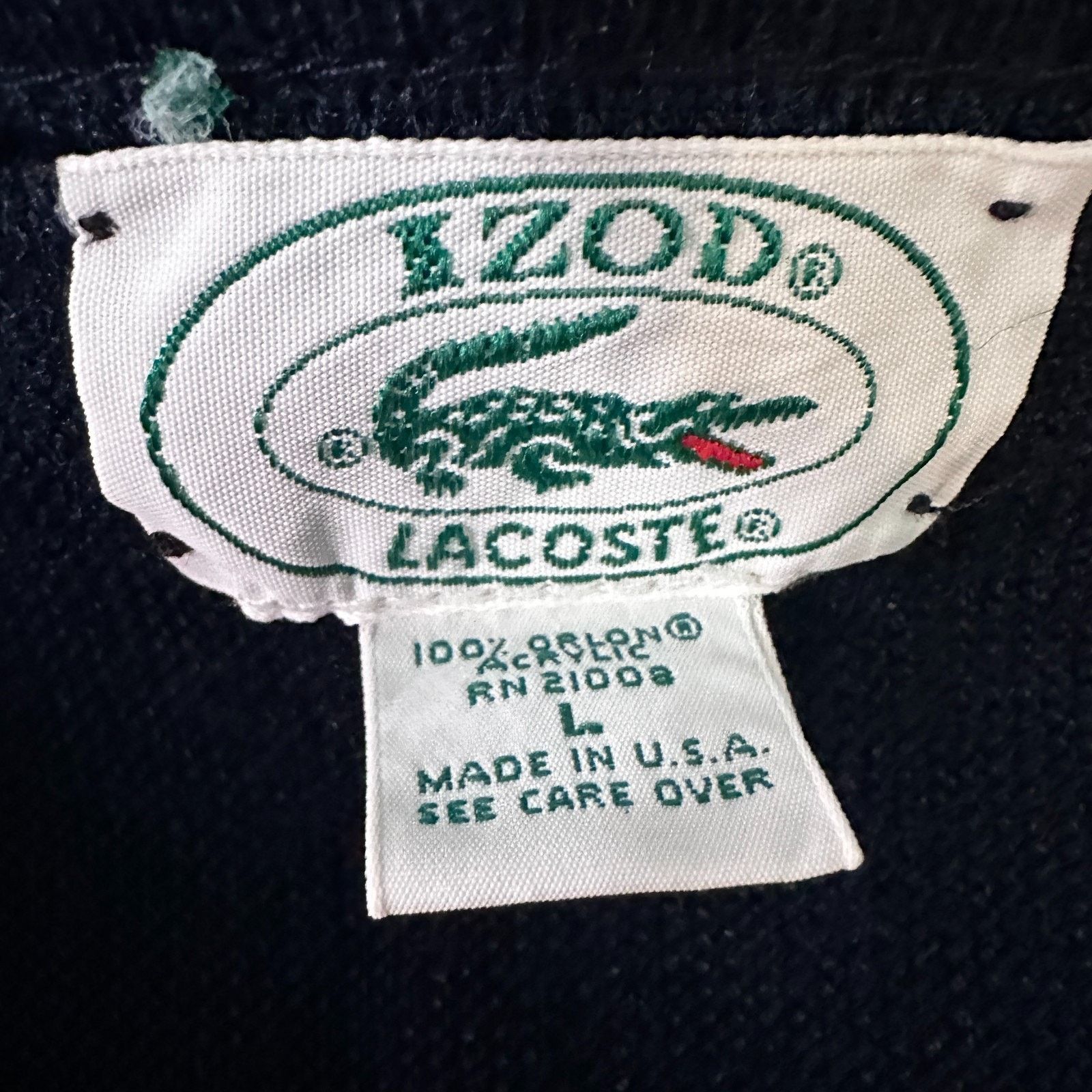 Izod Vintage Izod Lacoste Sweater Men’s Large Blue Orlon Made USA Size US L / EU 52-54 / 3 - 7 Thumbnail