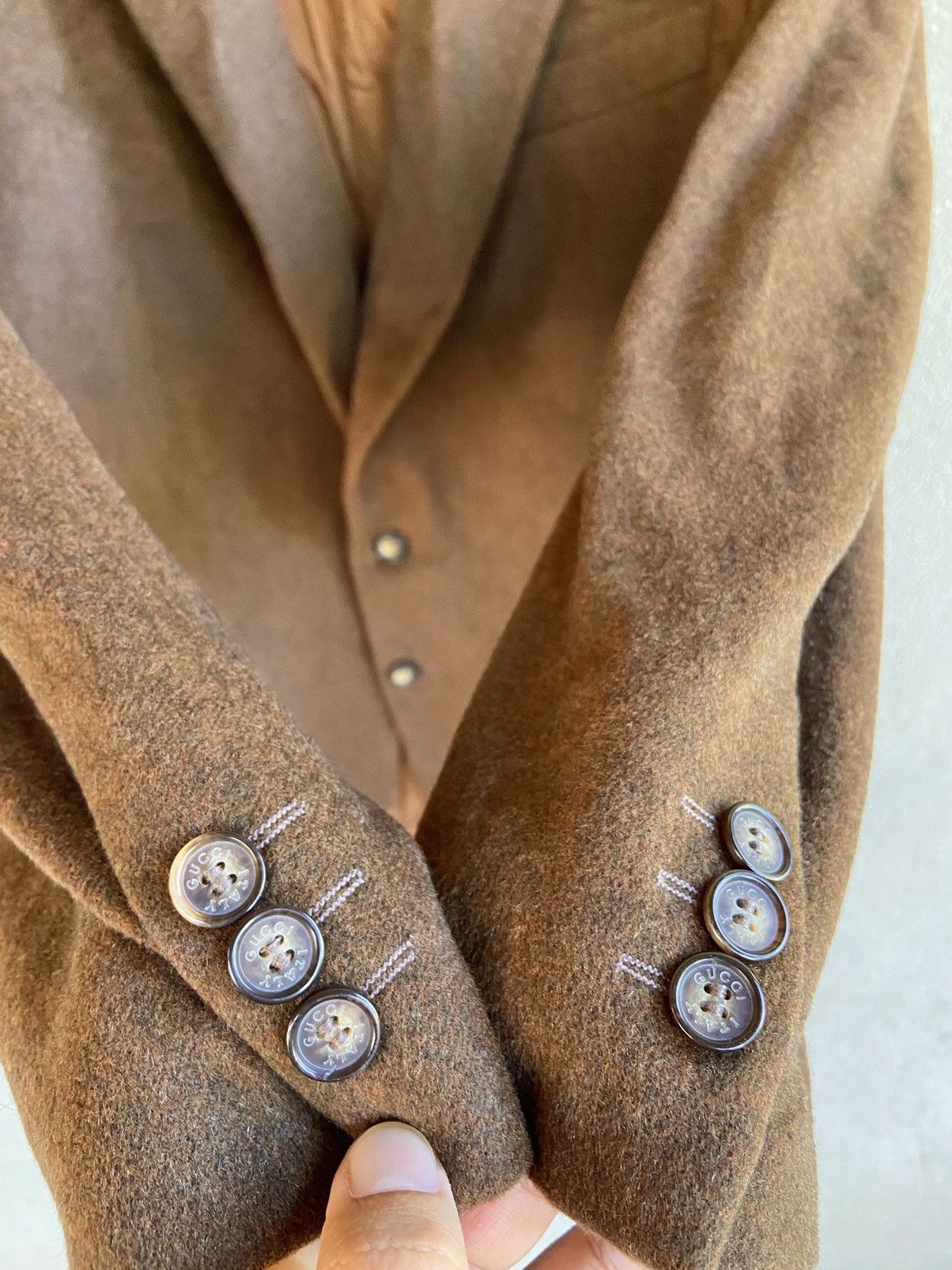 Gucci Vintage GUCCI by TOM FORD Pure Cashmere Blazer Size 52R - 4 Thumbnail
