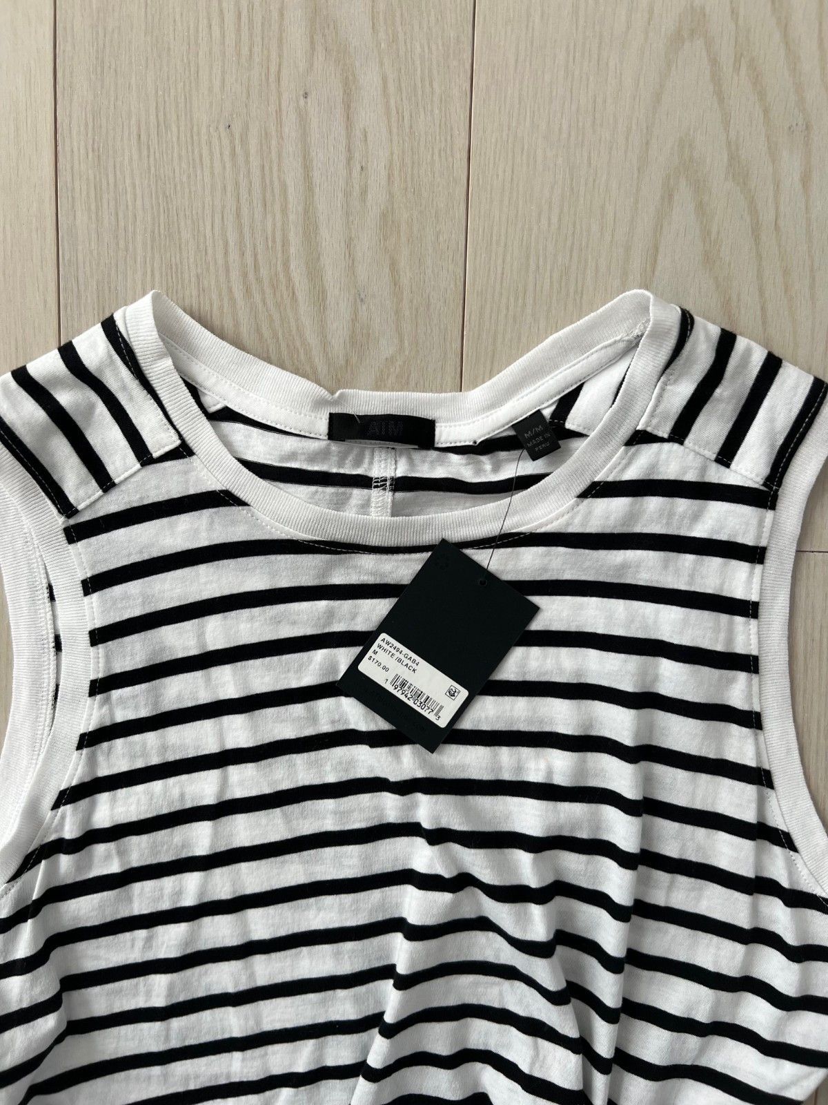ATM Anthony Thomas Melillo ATM Twist Front Dress Striped ( M ) Size M / US 6-8 / IT 42-44 - 4 Thumbnail
