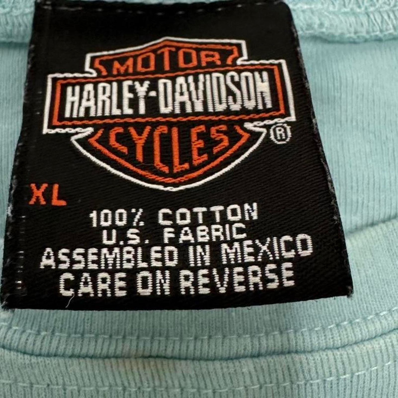 Harley Davidson Harley Davidson Cropped Tank Blue White 100%Cotton Size XL Size XL / US 12-14 / IT 48-50 - 3 Thumbnail