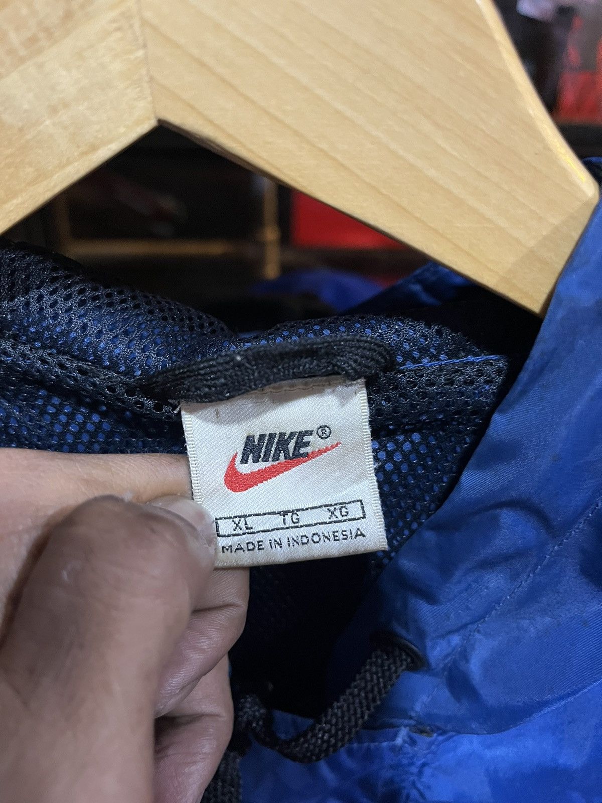 Nike × Vintage Nike Swoosh Half Zip Hoodie Jacket 90s Size US XL / EU 56 / 4 - 5 Thumbnail