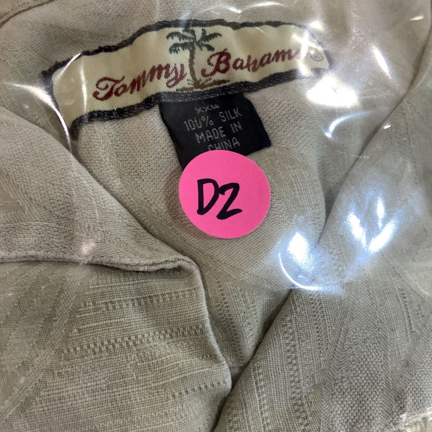 Tommy Bahama Tommy Bahama Shirt Men’s 2XL Green Leafy Hawaiian Silk Button-Up Loop Collar Size US XXL / EU 58 / 5 - 7 Thumbnail