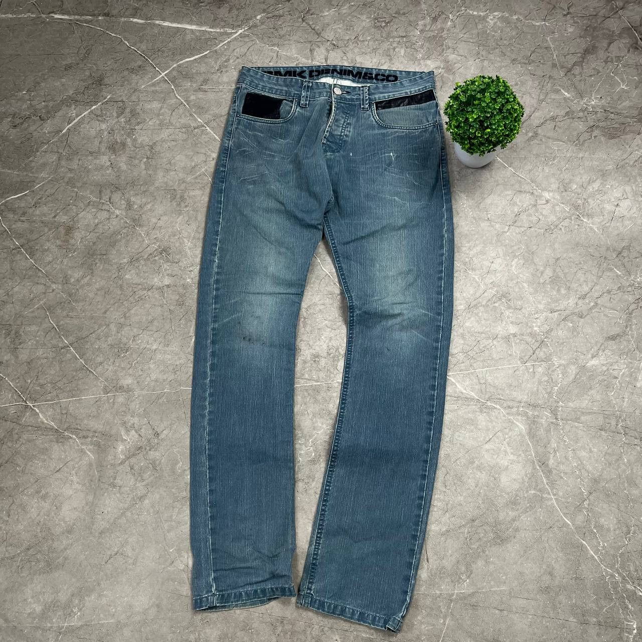 Japanese Brand Jeans Dirty Pants Faded Crash Denim Thrashed Y2K Distressed Size US 33 - 4 Thumbnail